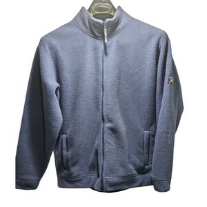 Orvis Classic Collection Fleece Full Zip Jacket Mens XL Blue VT‎ USA Since 1856